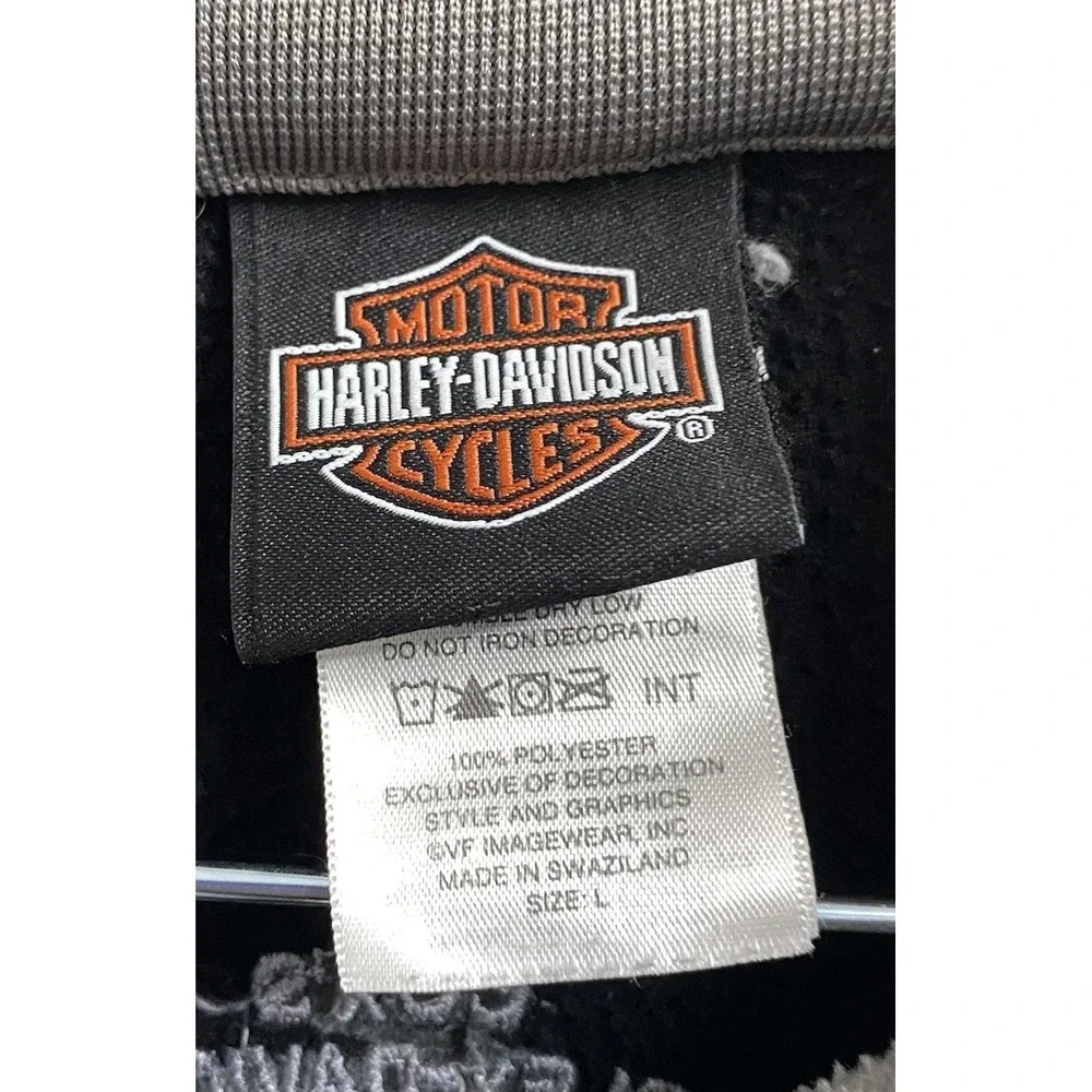 Harley-Davidson Men's Fleece Jacket Zip-up Cox's Rock hill SC Motorcycle SZ.L/XL